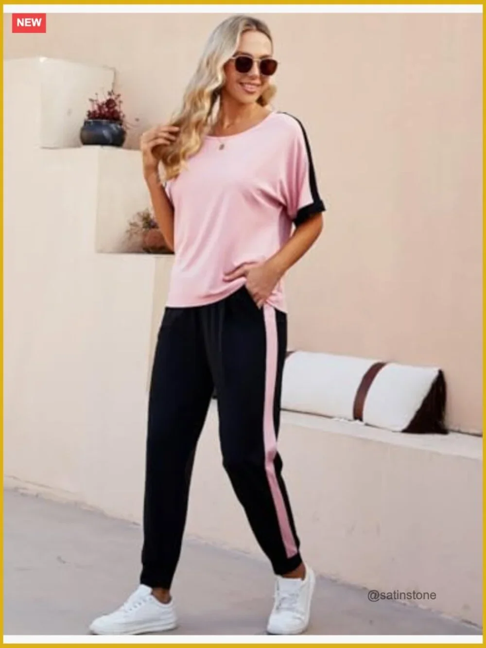 Women 2 Piece Lounge Sets Soft Sweatsuits Trendy Matching Sets